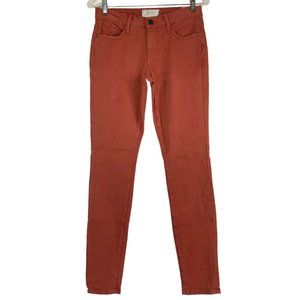 Current/Elliott  Jeans Women's Sz 29" Dark Orange The Ankle Skinny Stretch Denim